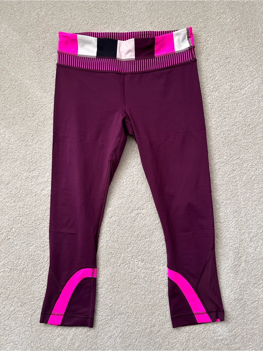 EUC - lululemon athletica Plum & Hot Pink coordinating set - leggings & tank - Picture 2 of 10